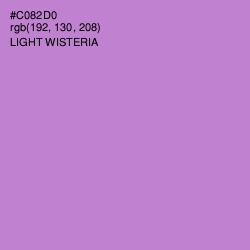 #C082D0 - Light Wisteria Color Image
